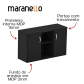 Armário Baixo Credenza - 2 Portas - MDP 25mm - Fundo 3mm - 1196mm x 420mm x 735mm M25 MARANELLO